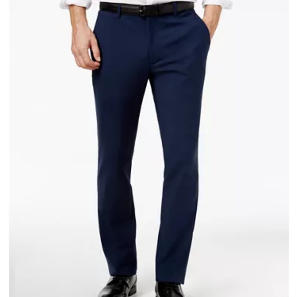 Alfani 34w X 32l navy slim fit men's dress pants